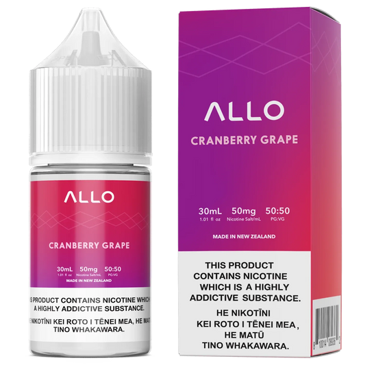 Cranberry Grape by Allo Salts Nic Salts Podlyfe